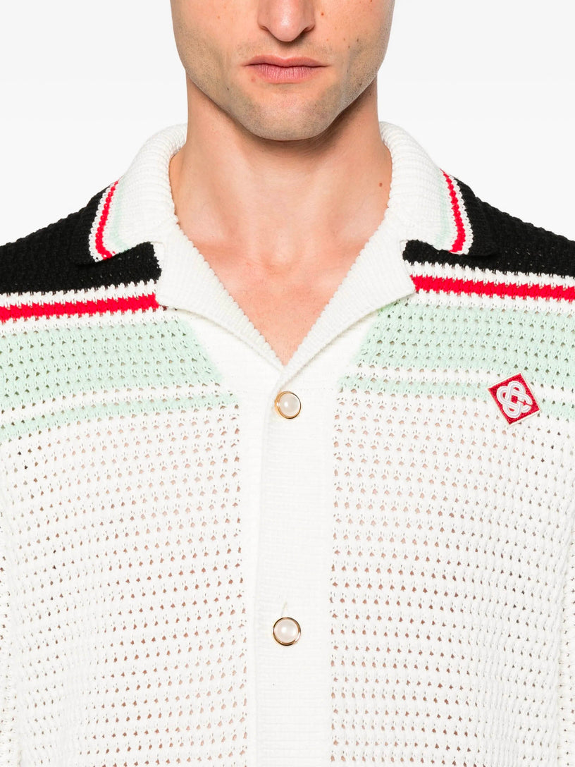 Crochet Cotton Tennis Shirt