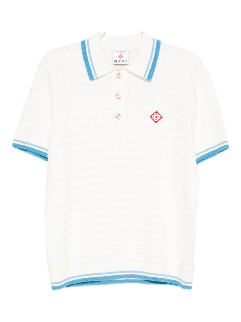 Cotton Boucle Polo Shirt