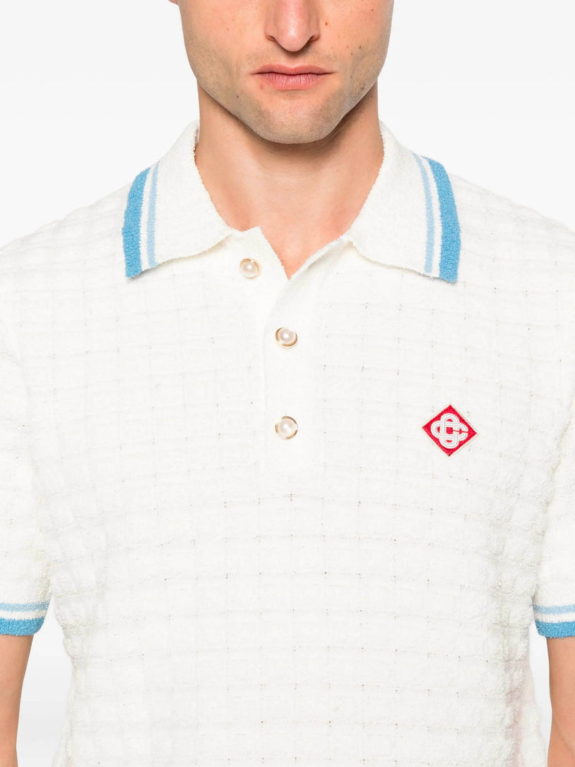 Cotton Boucle Polo Shirt