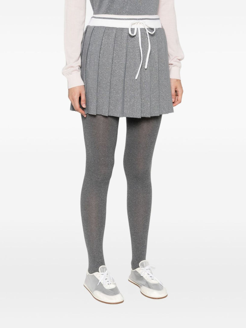 Merino knit tennis skirt