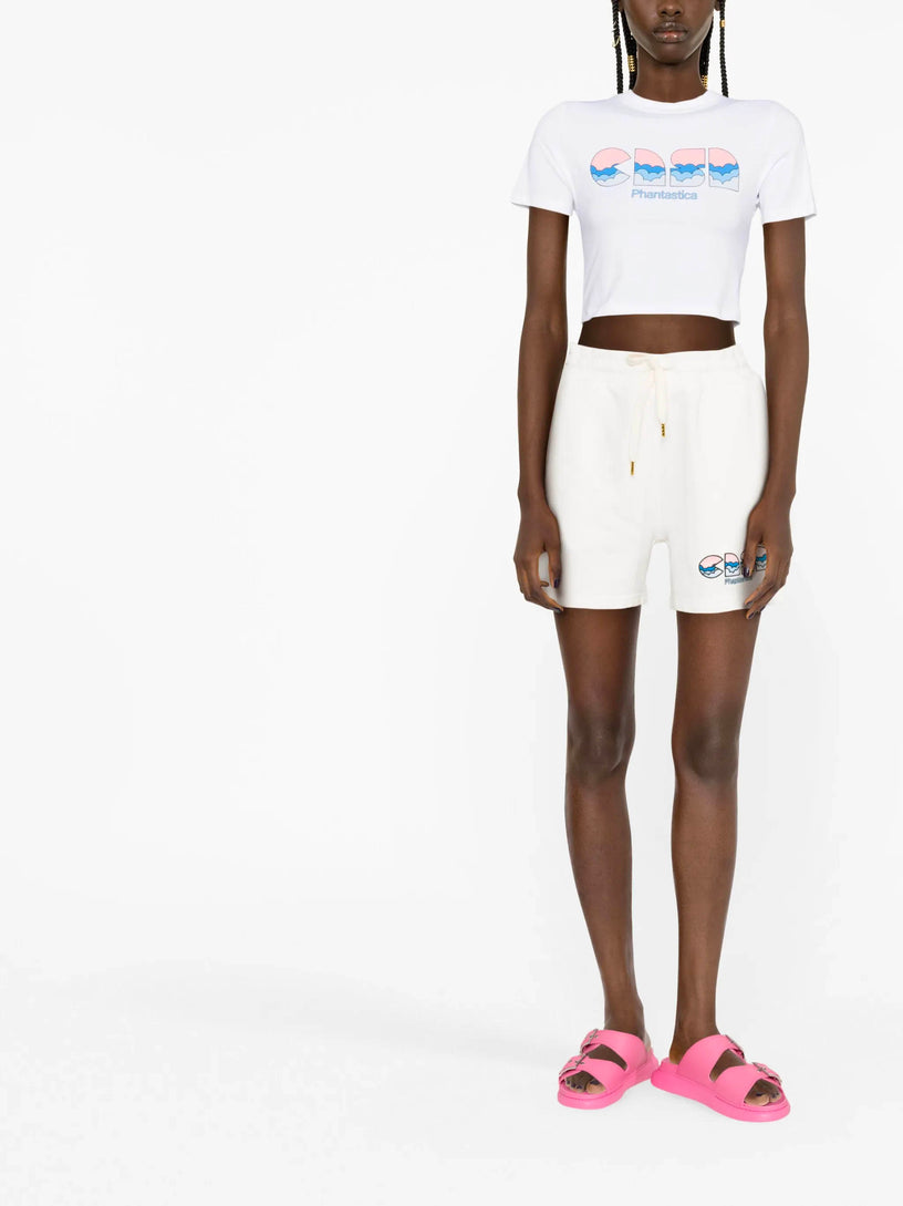 Mushroom Emblem Cropped T-Shirt