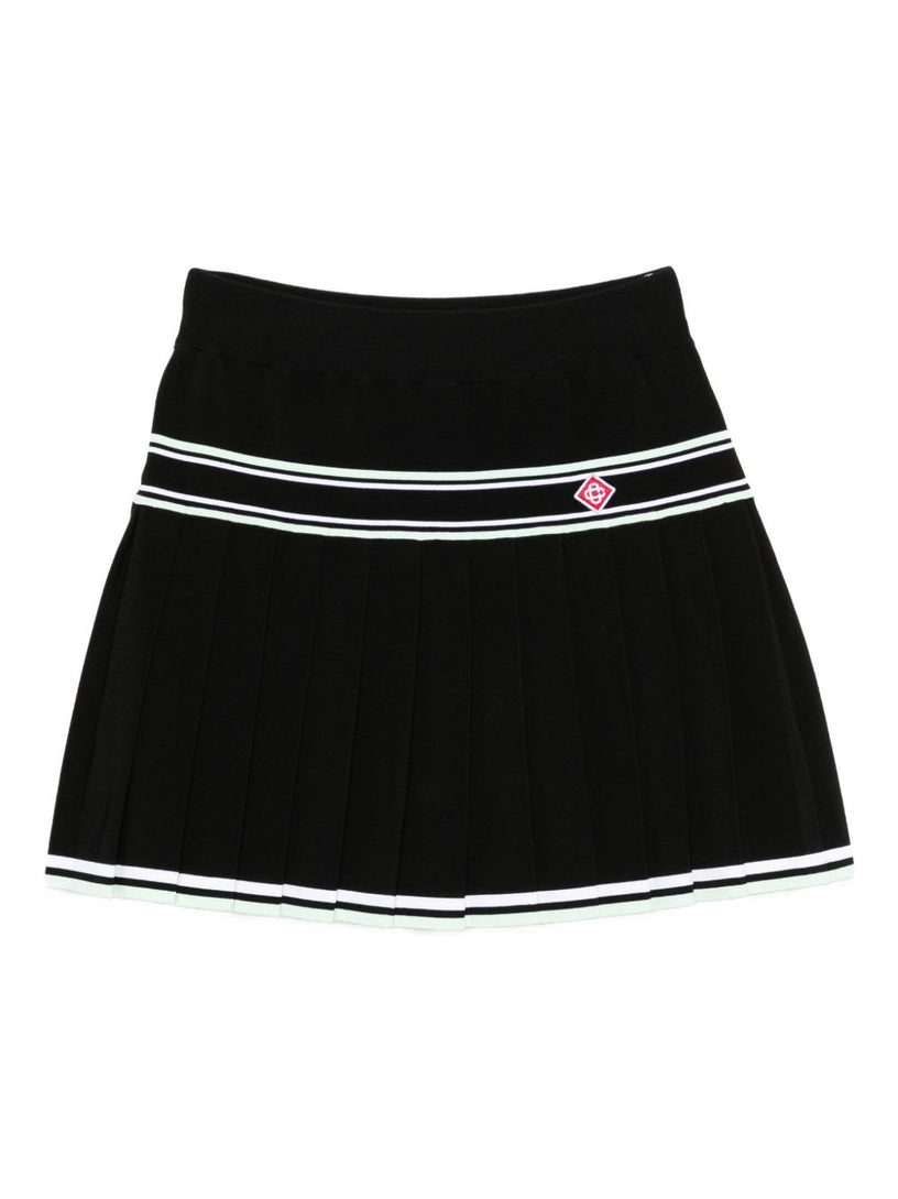 Pleated mini skirt