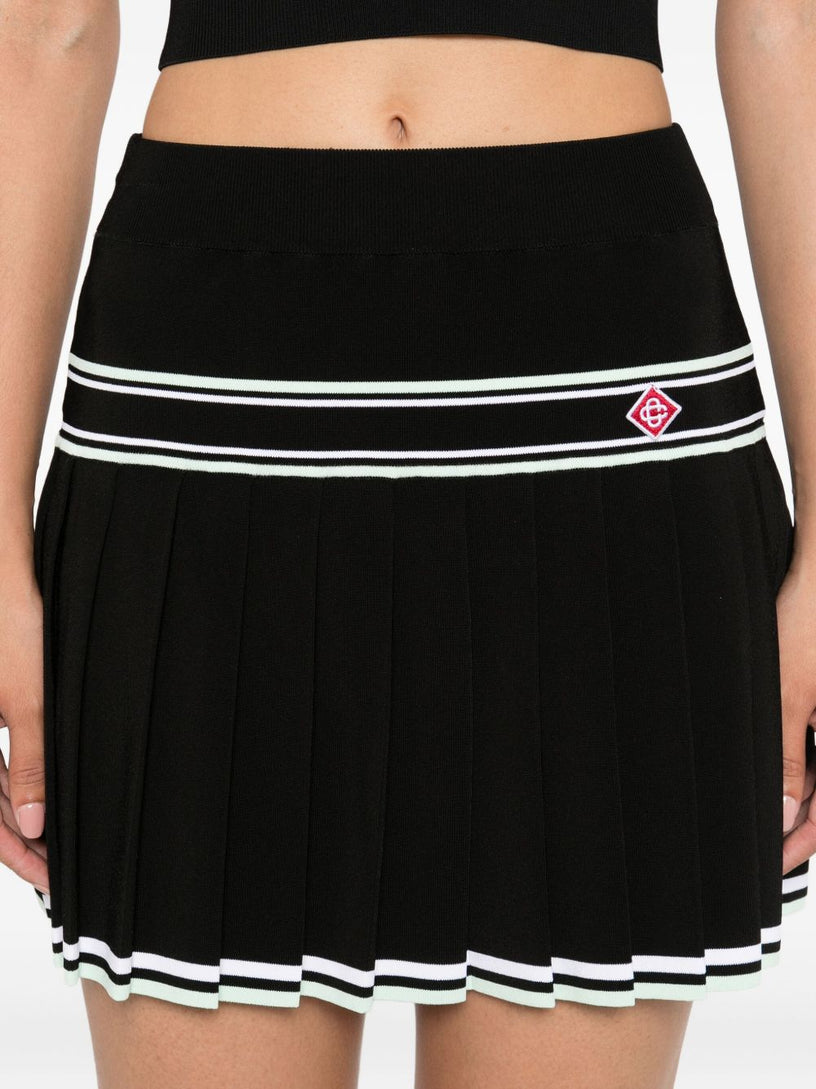 Pleated mini skirt