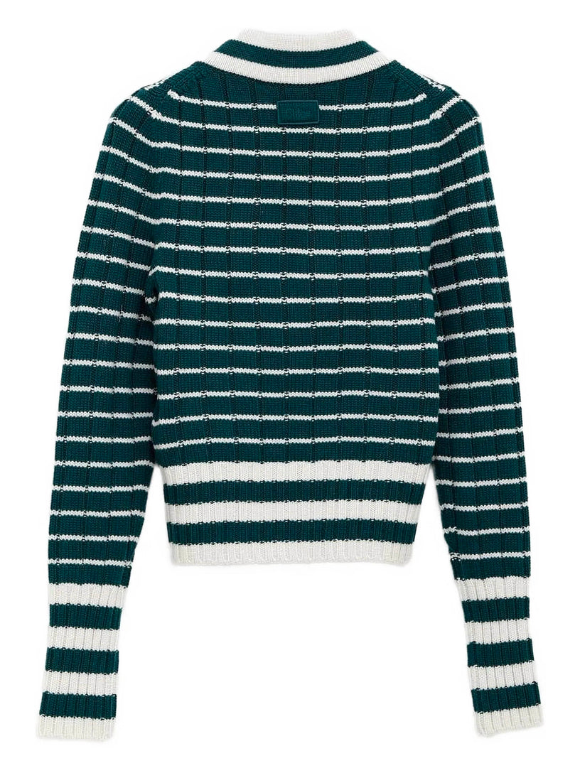 Striped knit jumper