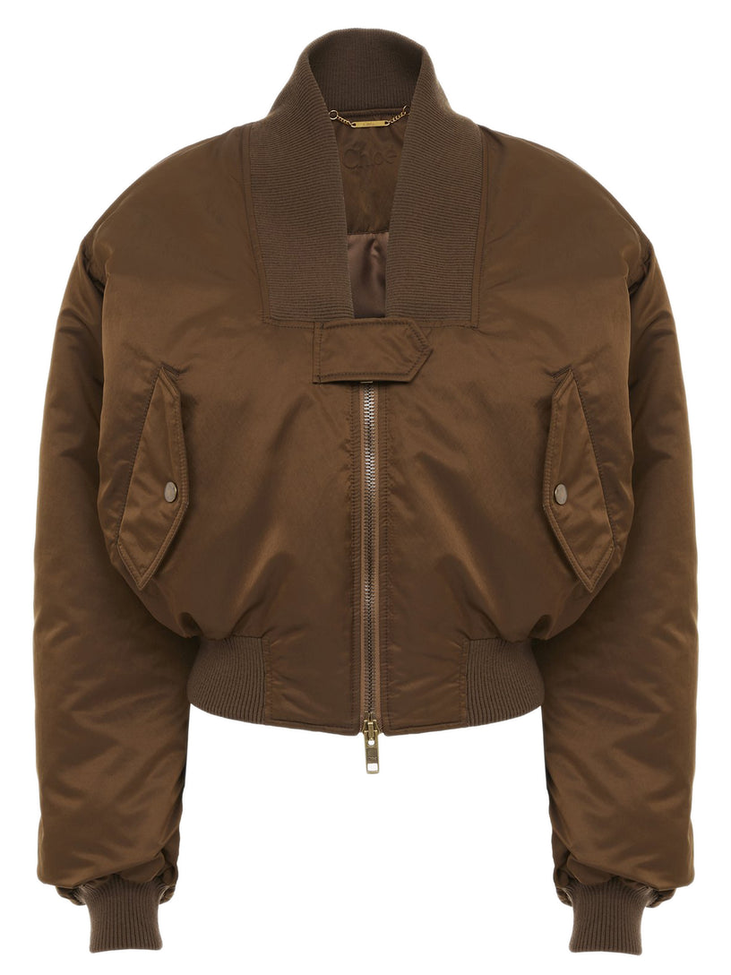 Bomber jacket in nylon