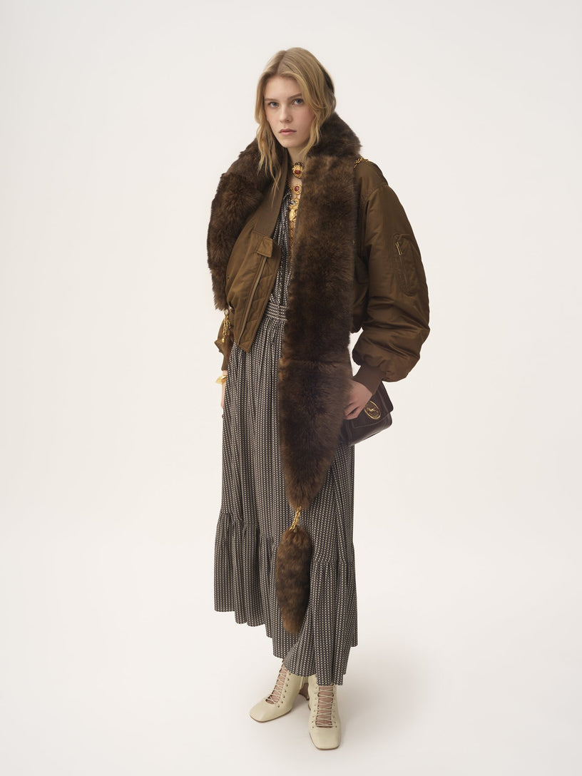 Bomber jacket in nylon