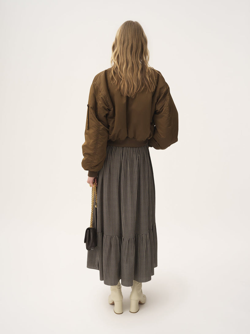 Bomber jacket in nylon