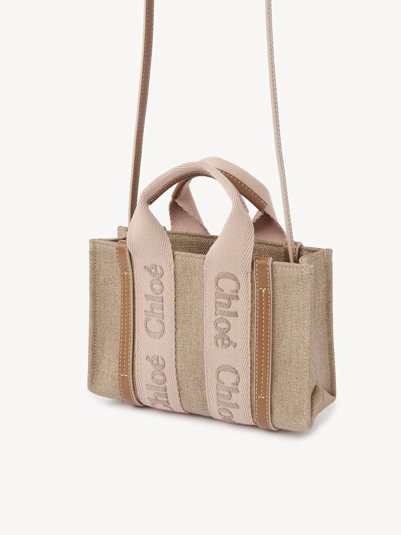 Mini woody tote bag