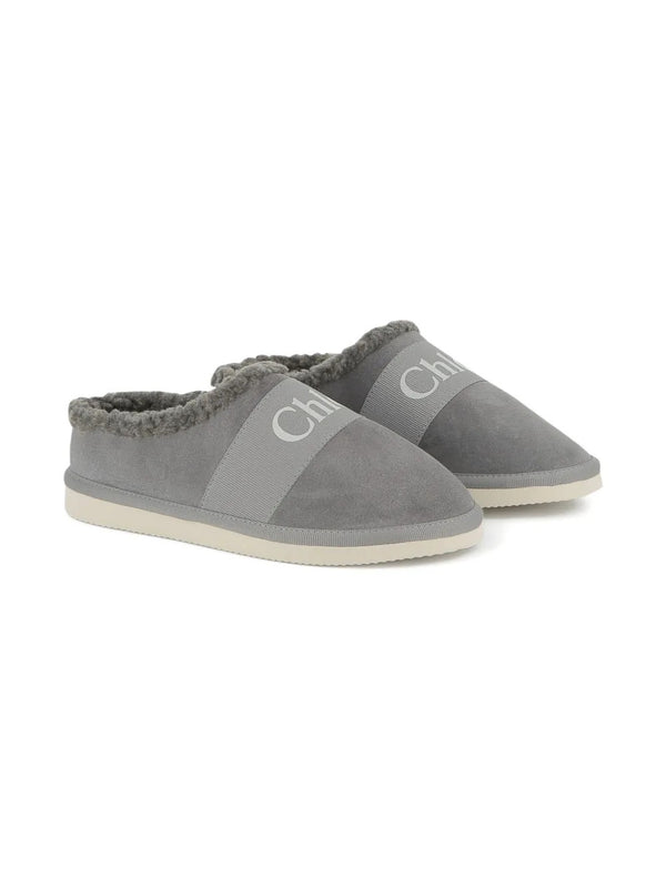 Logo-print slippers