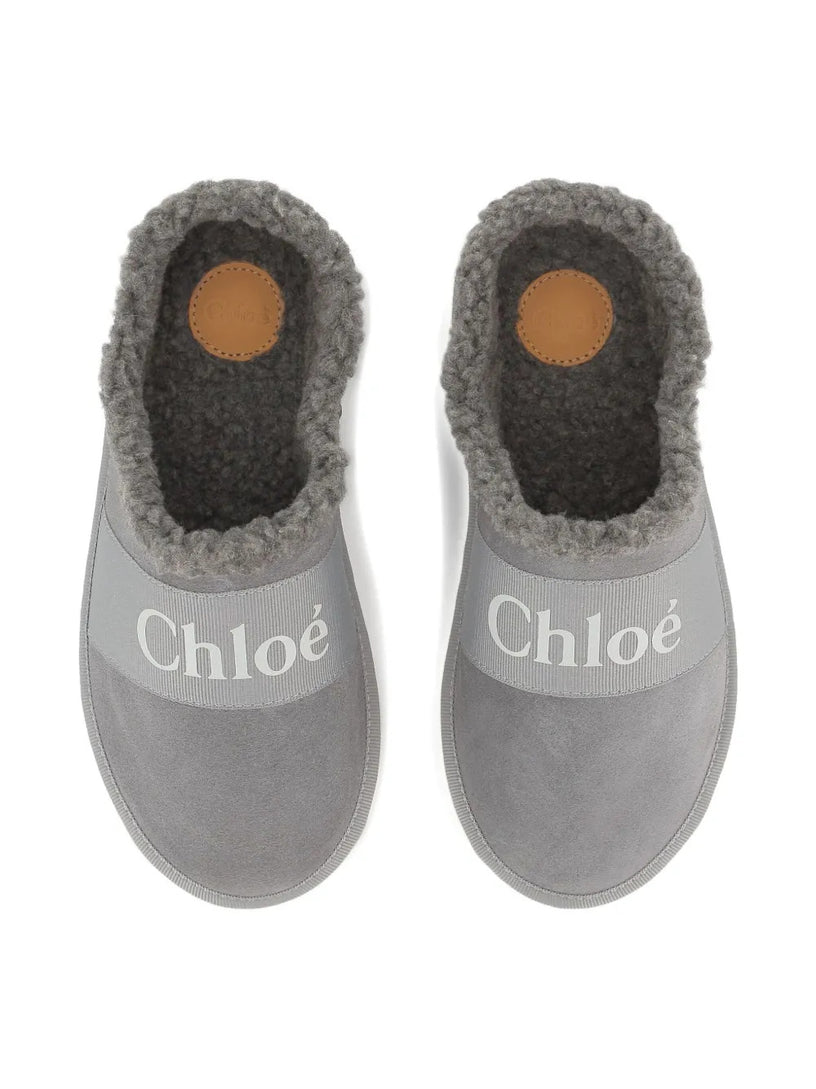 Logo-print slippers