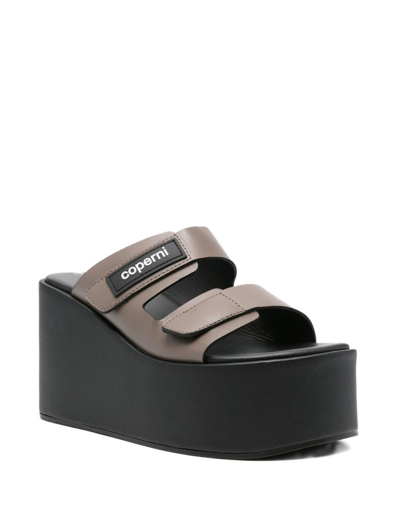 Patch Wedge Sandal