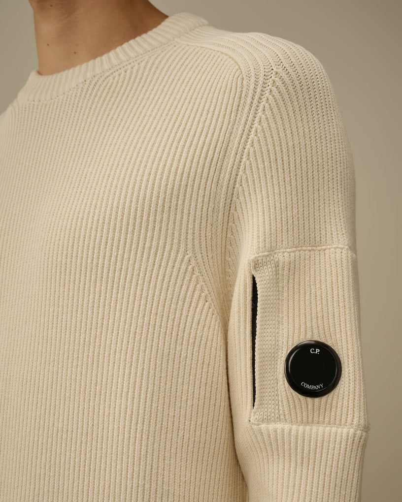 Full Rib Crewneck Lens Sweater
