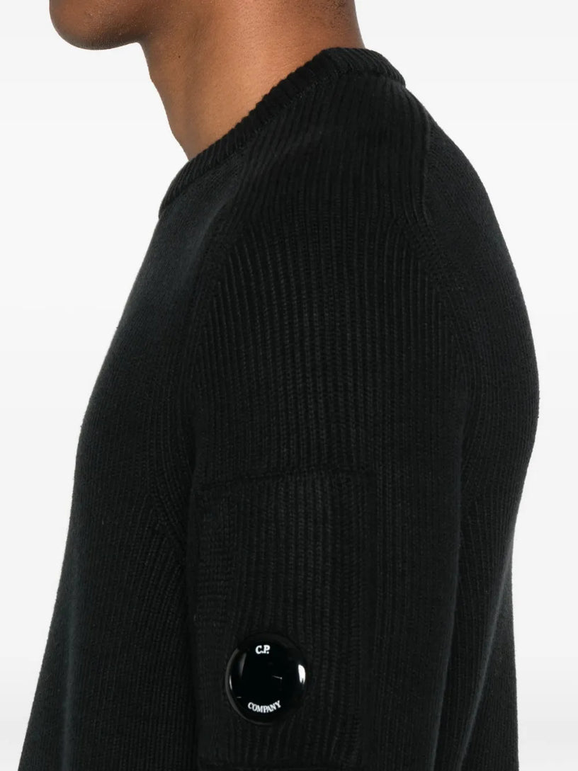Full Rib Crewneck Lens Sweater