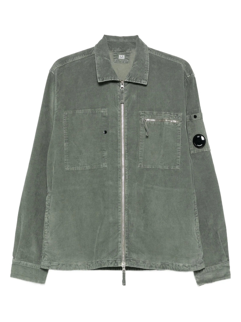 Corduroy Lens Zipped Overshirt