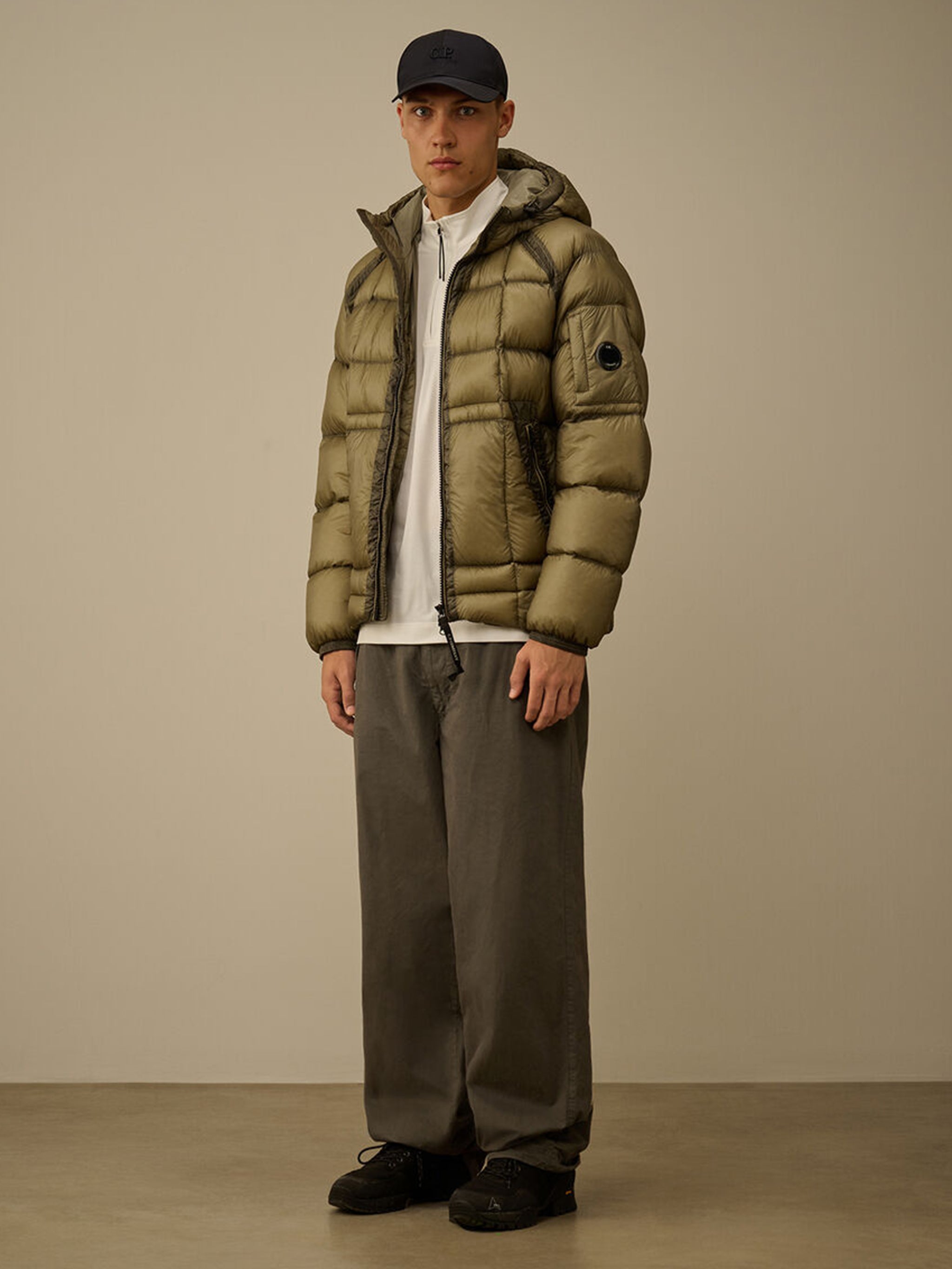 D.D. Shell Hooded Down Jacket CP COMPANY Verde | Grifo210