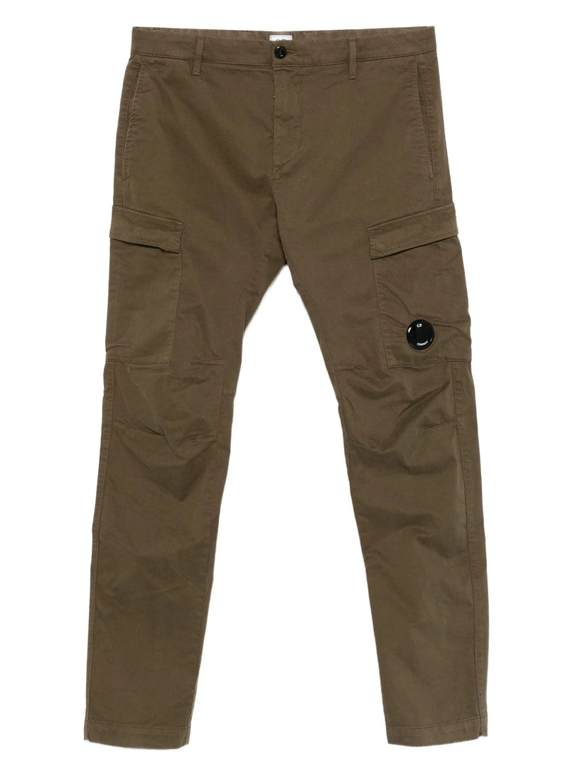 Stretch sateen ergonomic cargo pants