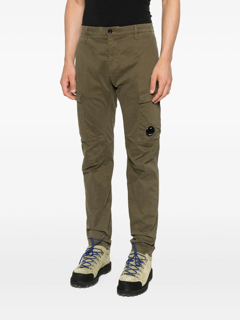 Stretch sateen ergonomic cargo pants