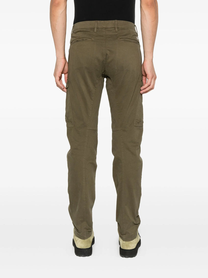 Stretch sateen ergonomic cargo pants