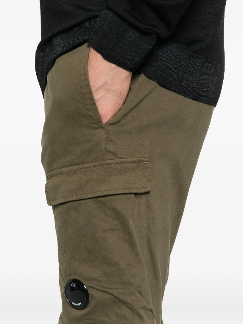 Stretch sateen ergonomic cargo pants
