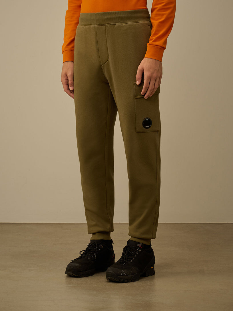 Diagonal Raised Fleece Lens Sweatpants