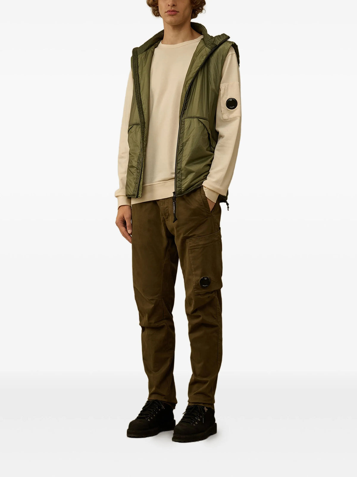 Light fleece sweatshirt