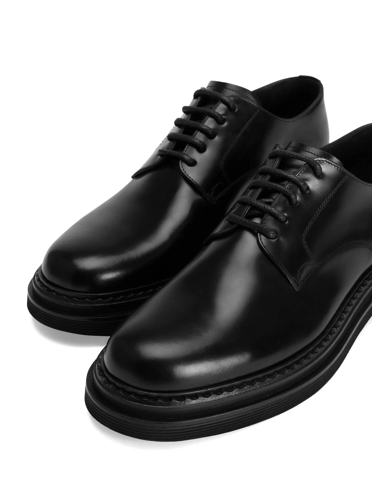 Derby in brushed calfskin