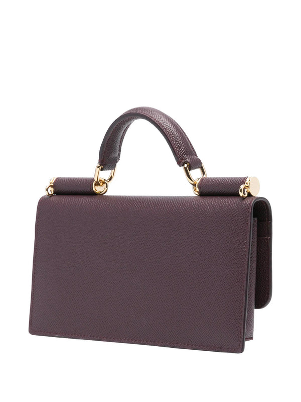 Mini Bag in pelle di vitello dauphine