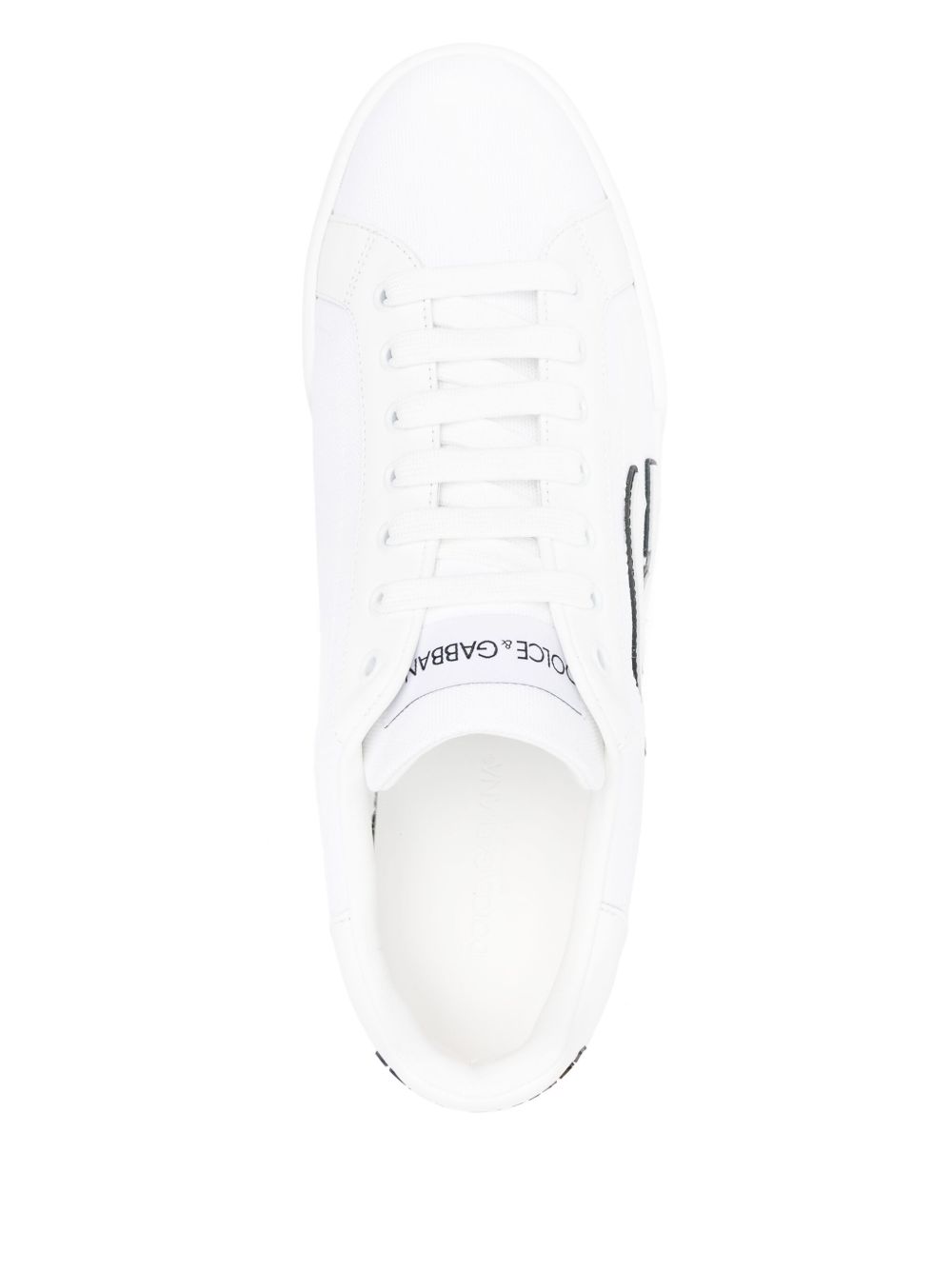 Portofino low-top sneaker in canvas and nappa calfskin