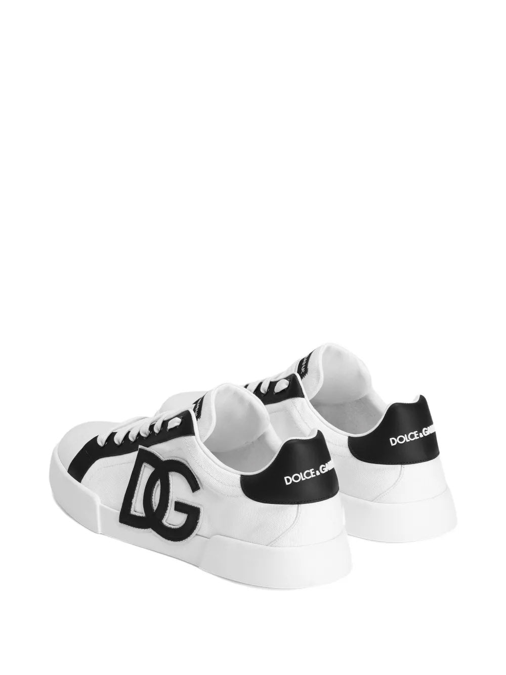 Portofino low-top sneaker in canvas and nappa calfskin