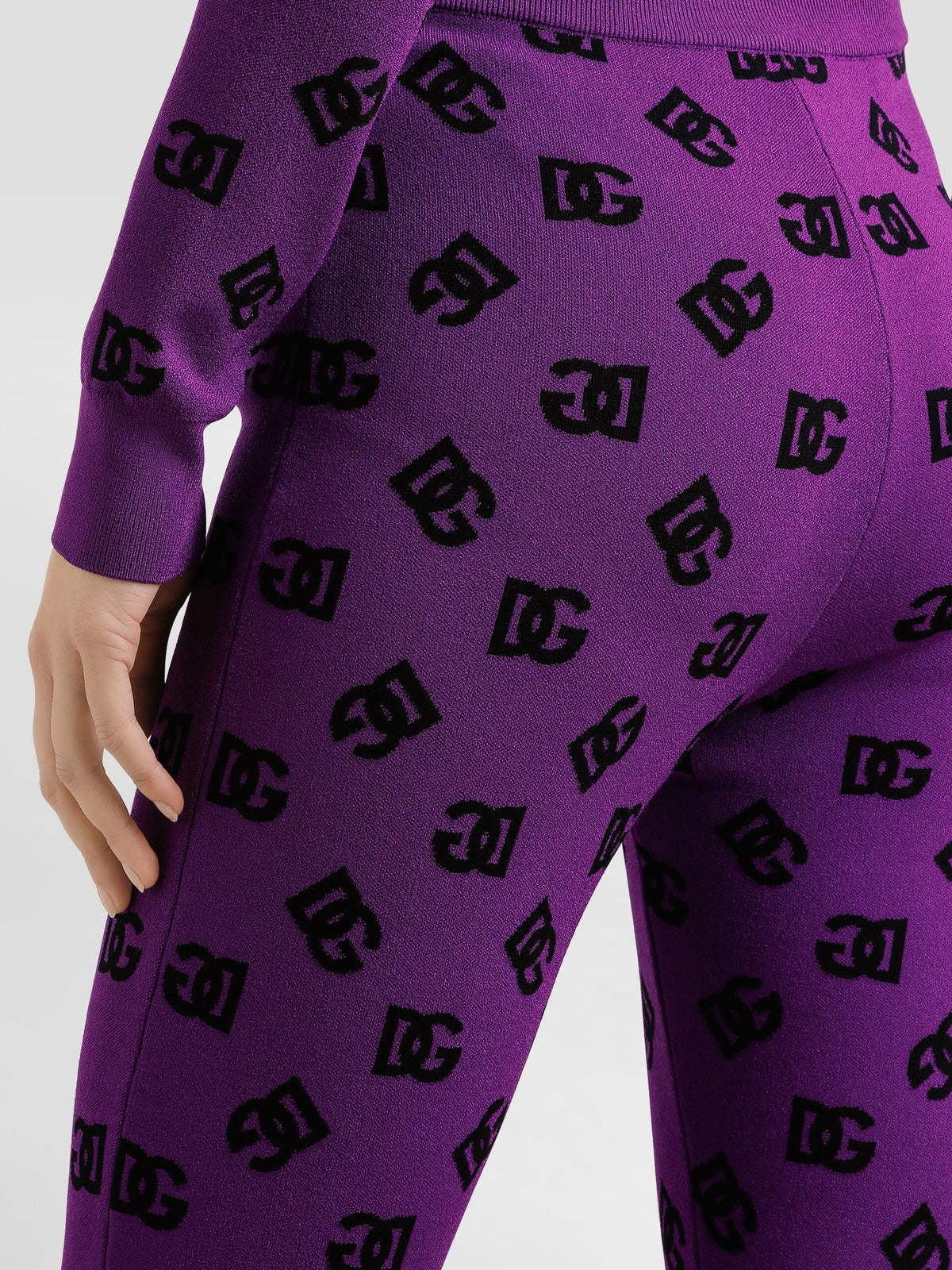Printed jacquard leggings