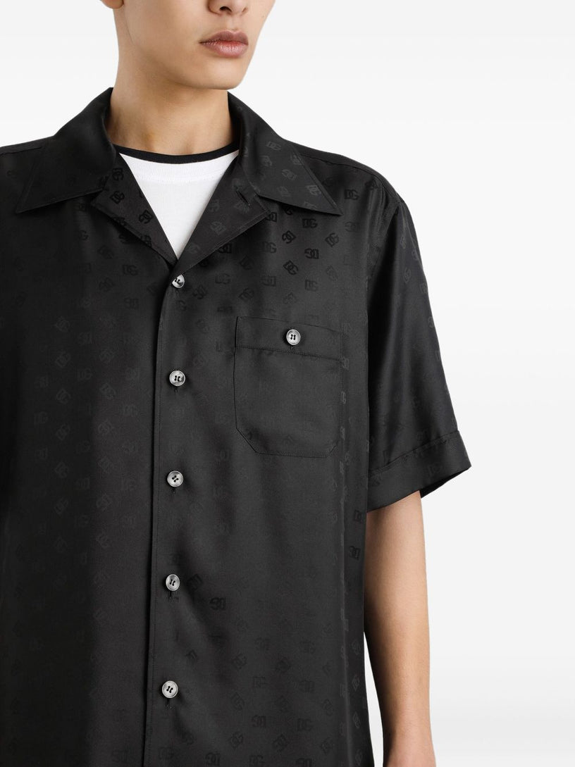 DG logo jacquard hawaii shirt