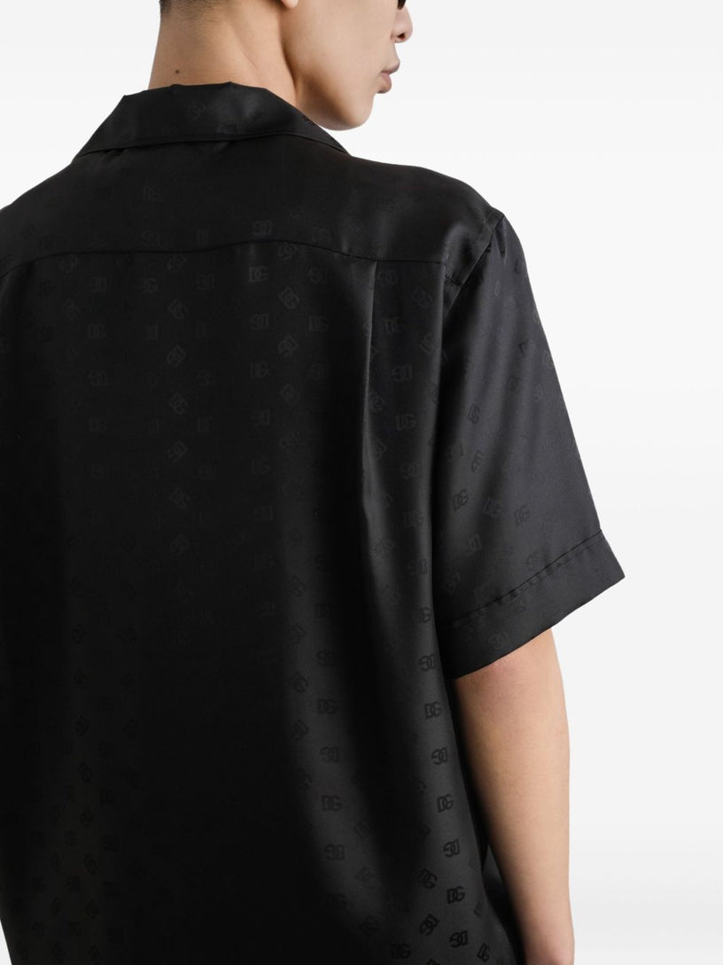 DG logo jacquard hawaii shirt