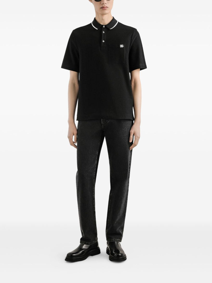 Cotton pique polo shirt