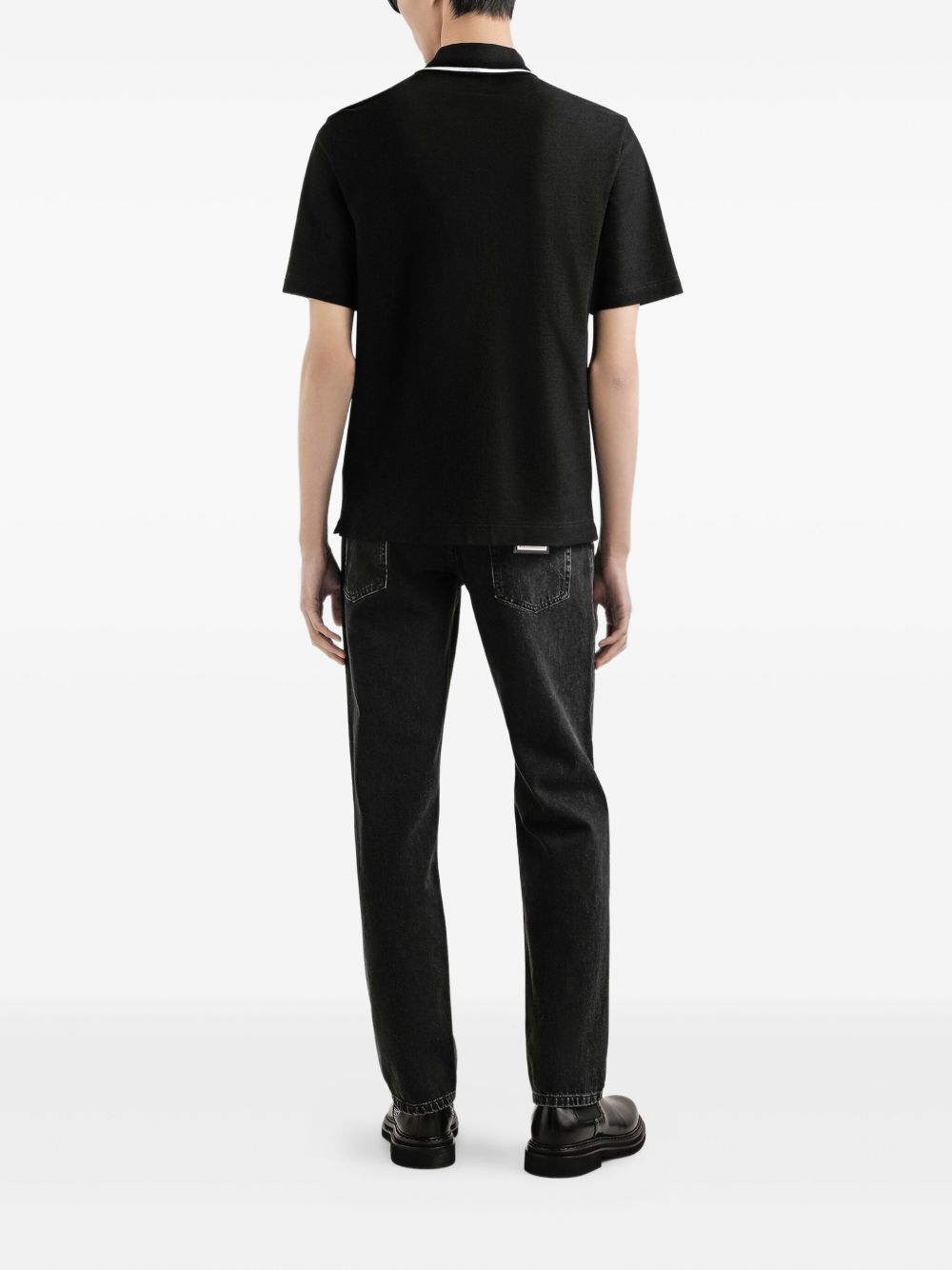Cotton pique polo shirt