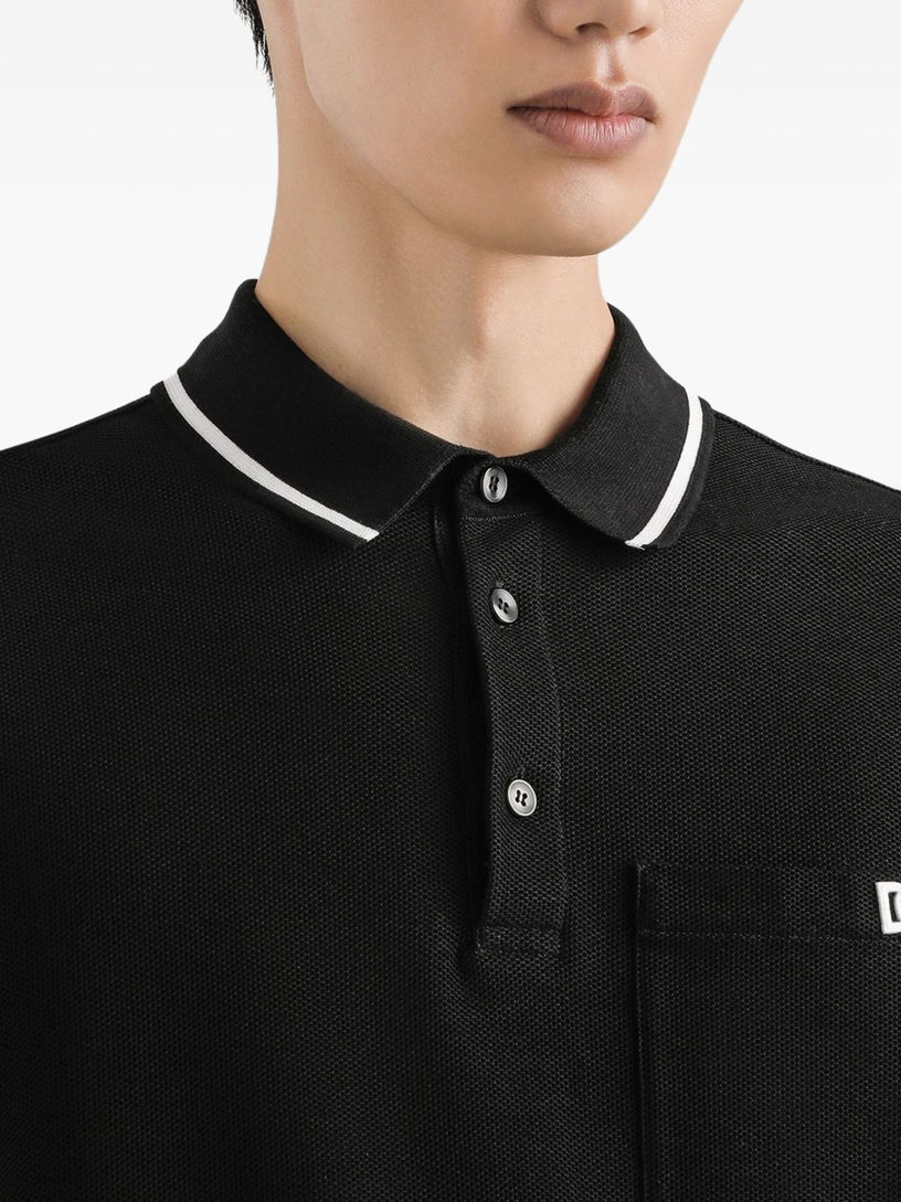 Cotton pique polo shirt
