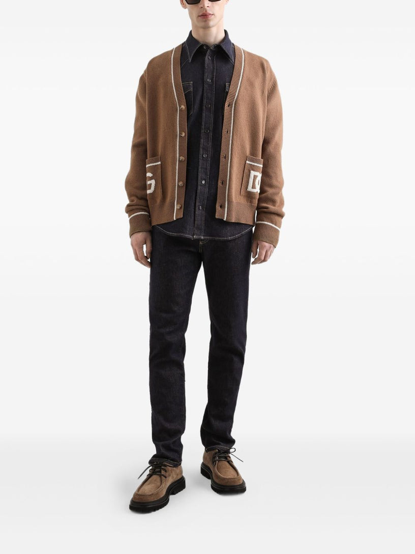 Slim-fit stretch cotton jeans