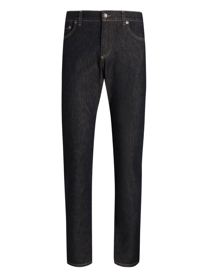 Slim-fit stretch cotton jeans
