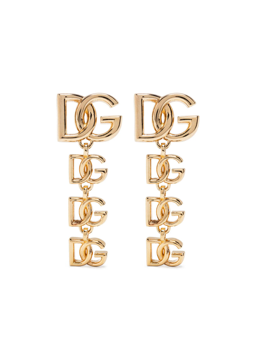 Long earrings with DG multilogo