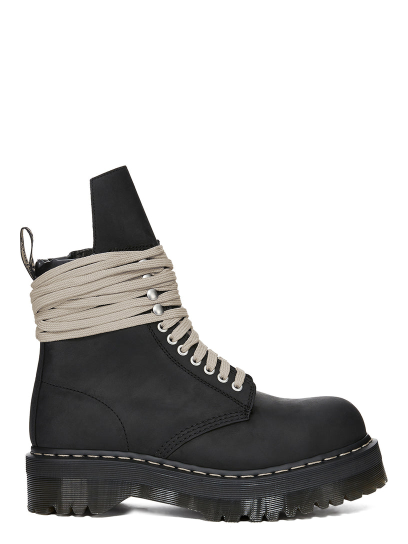 Dr. Martens x Rick Owens steel toe quad sole boots