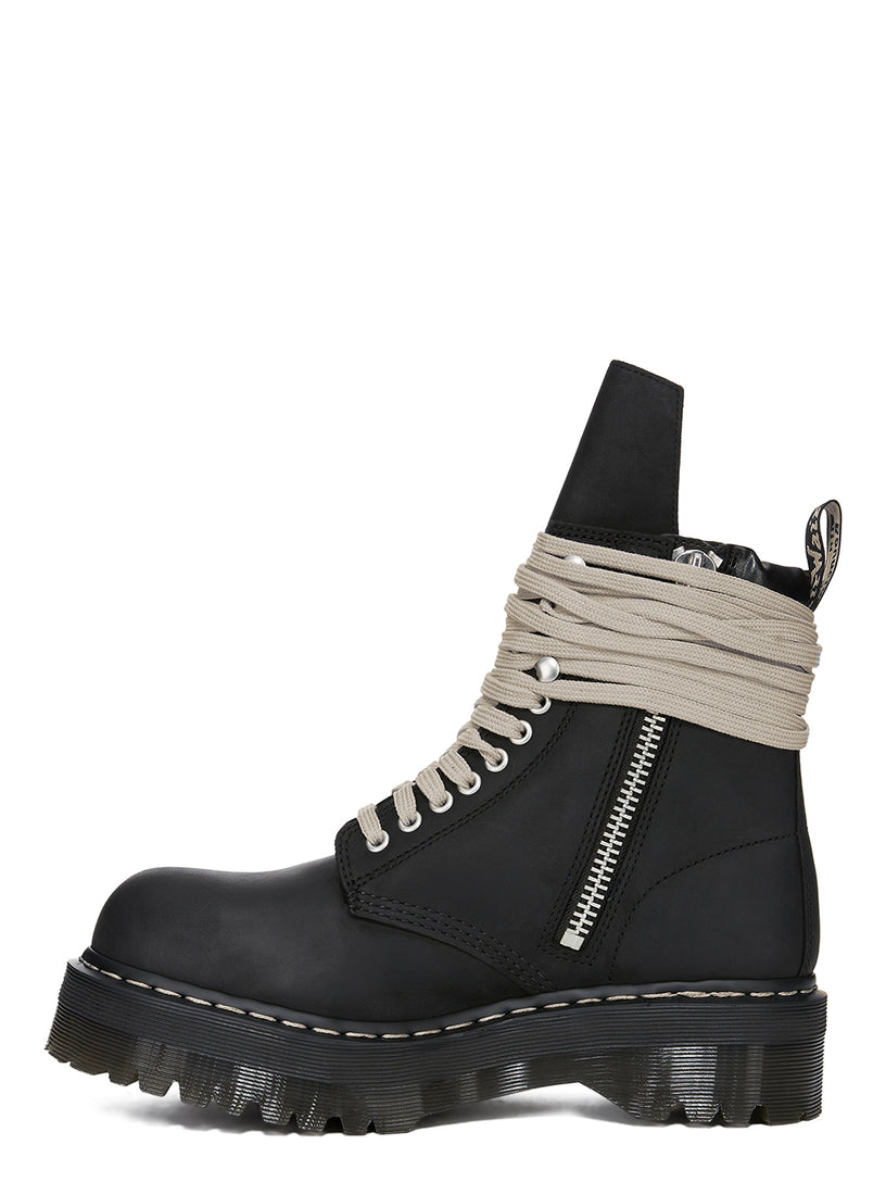 Dr. Martens x Rick Owens steel toe quad sole boots