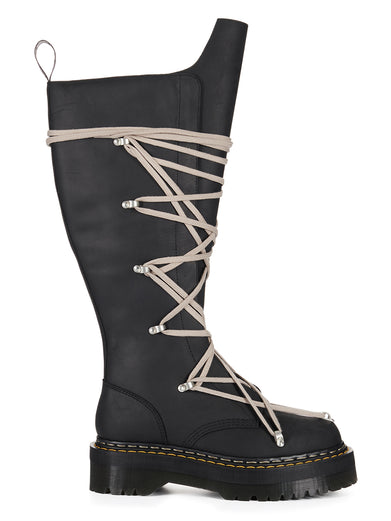 Dr. Martens x Rick Owens 1B60 quad sole pentalace boots