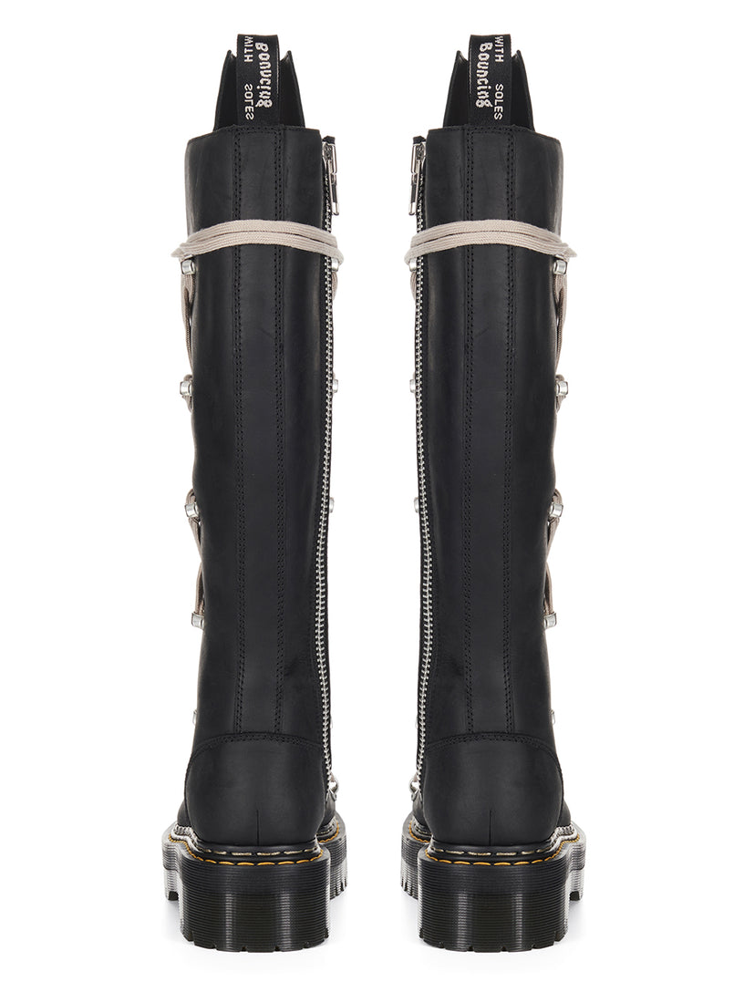 Dr. Martens x Rick Owens 1B60 quad sole pentalace boots