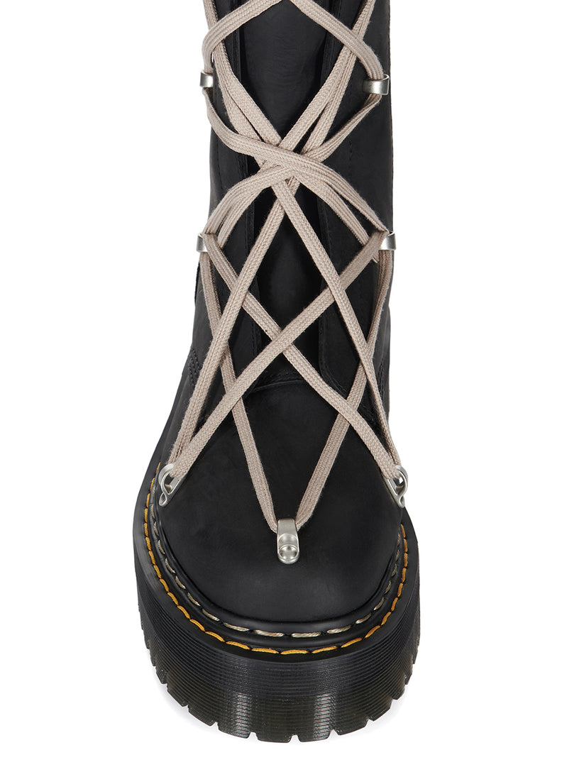 Dr. Martens x Rick Owens 1B60 quad sole pentalace boots