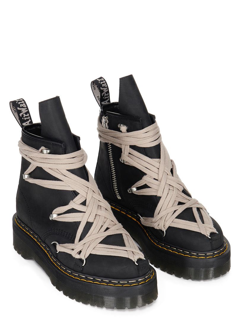 Dr. Martens x Rick Owens 1460 quad sole megalace boot