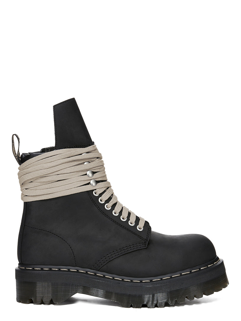 Dr. Martens x Rick Owens steel toe quad sole boots