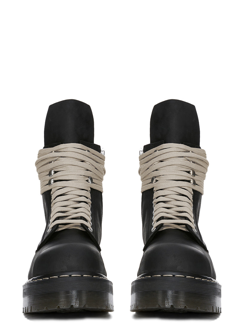 Dr. Martens x Rick Owens steel toe quad sole boots