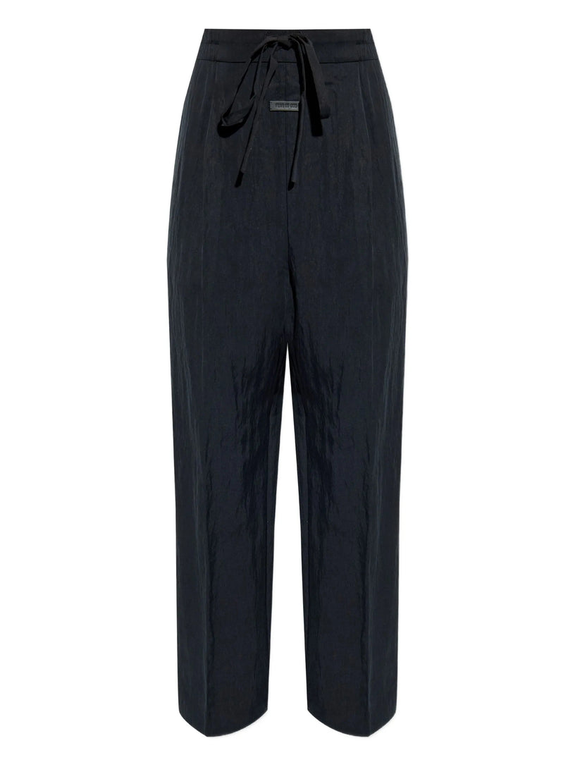 Tencel Nylon Drawstring Straight Pant