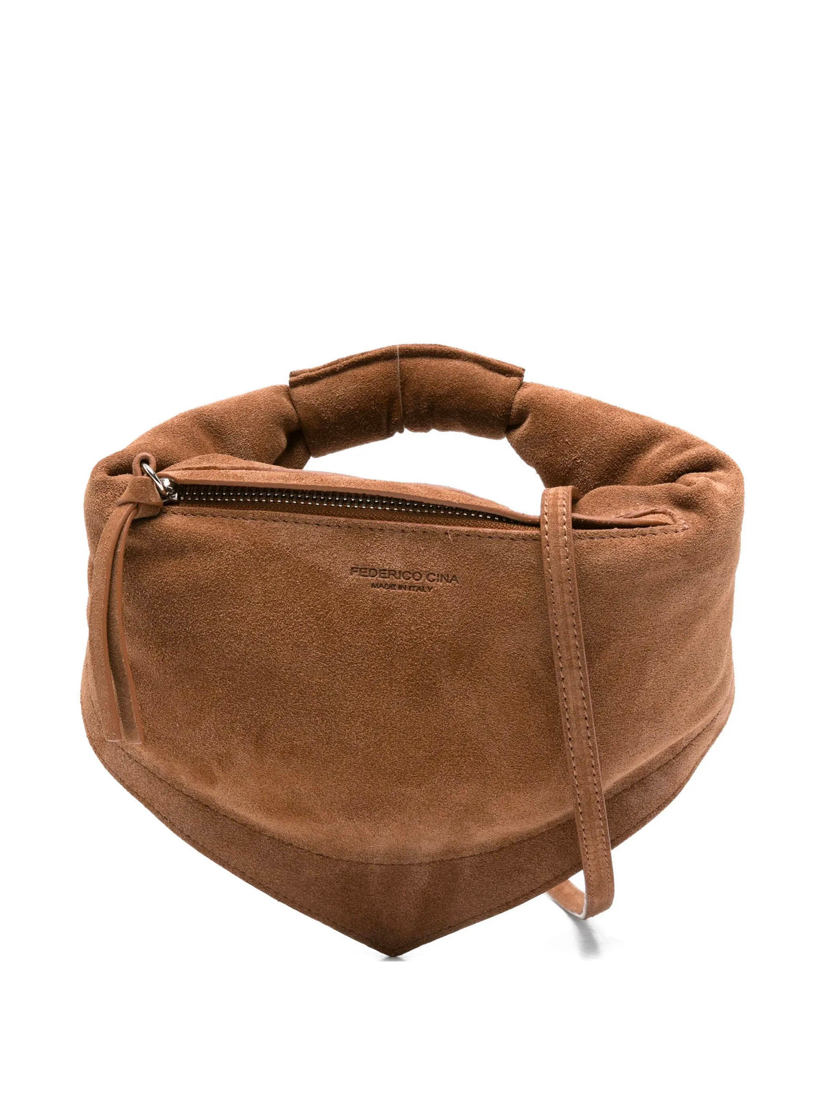 Mini Tortellino bag in suede