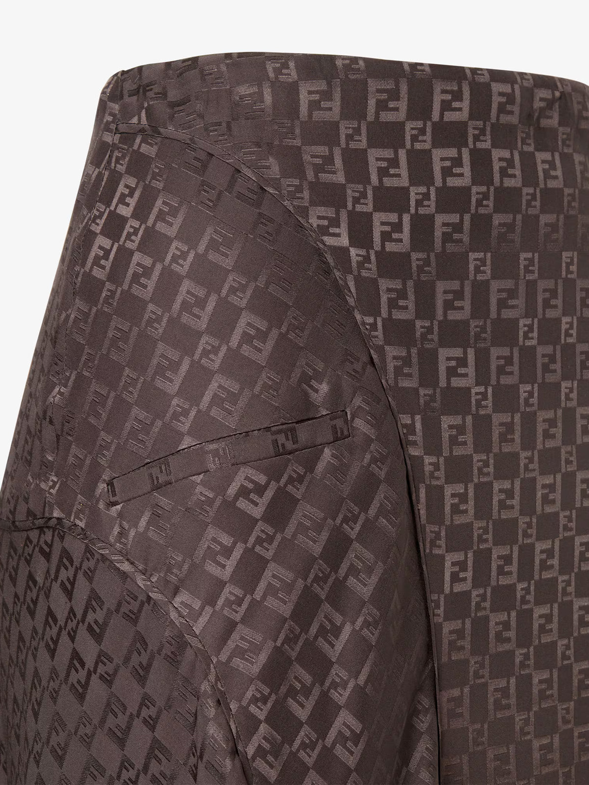 FF jacquard silk skirt