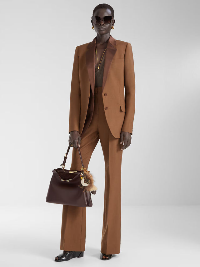 Wool and mohair trousers